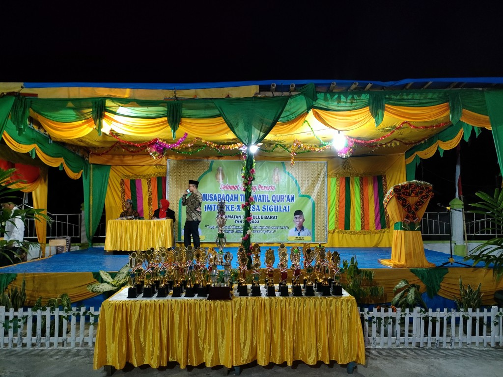 Acara MTQ Tingkat Desa Sigulai Kecamatan Simeulue Barat